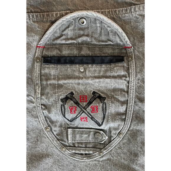 Eight 732 Jeans Mens 46x35 Relaxed Baggy Gray Heavy Denim Urban Streetwear Y2K - Picture 12 of 12